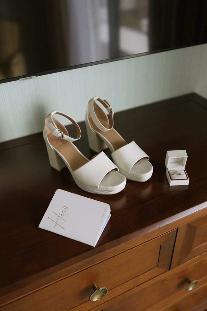 wedding shoes and details