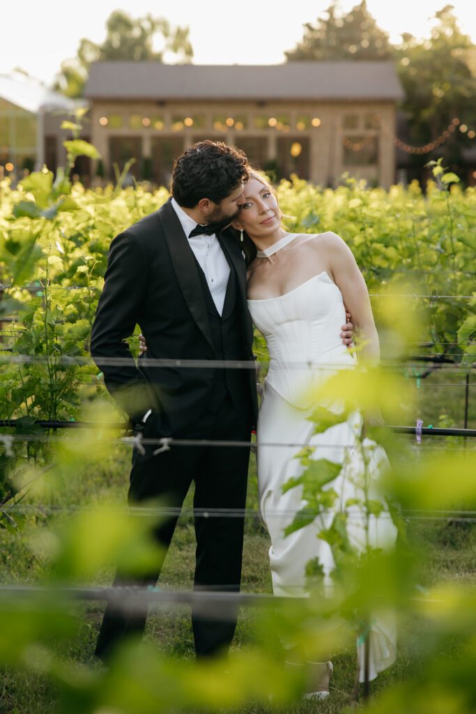 M and C walking together through the vineyard at La Caille in Sandy, Utah.